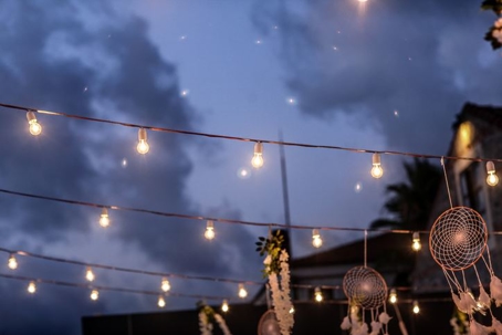 Wedding venue with dream catchers